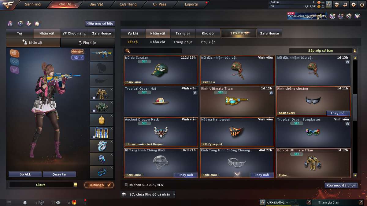 shop acc cf uy tin gia re